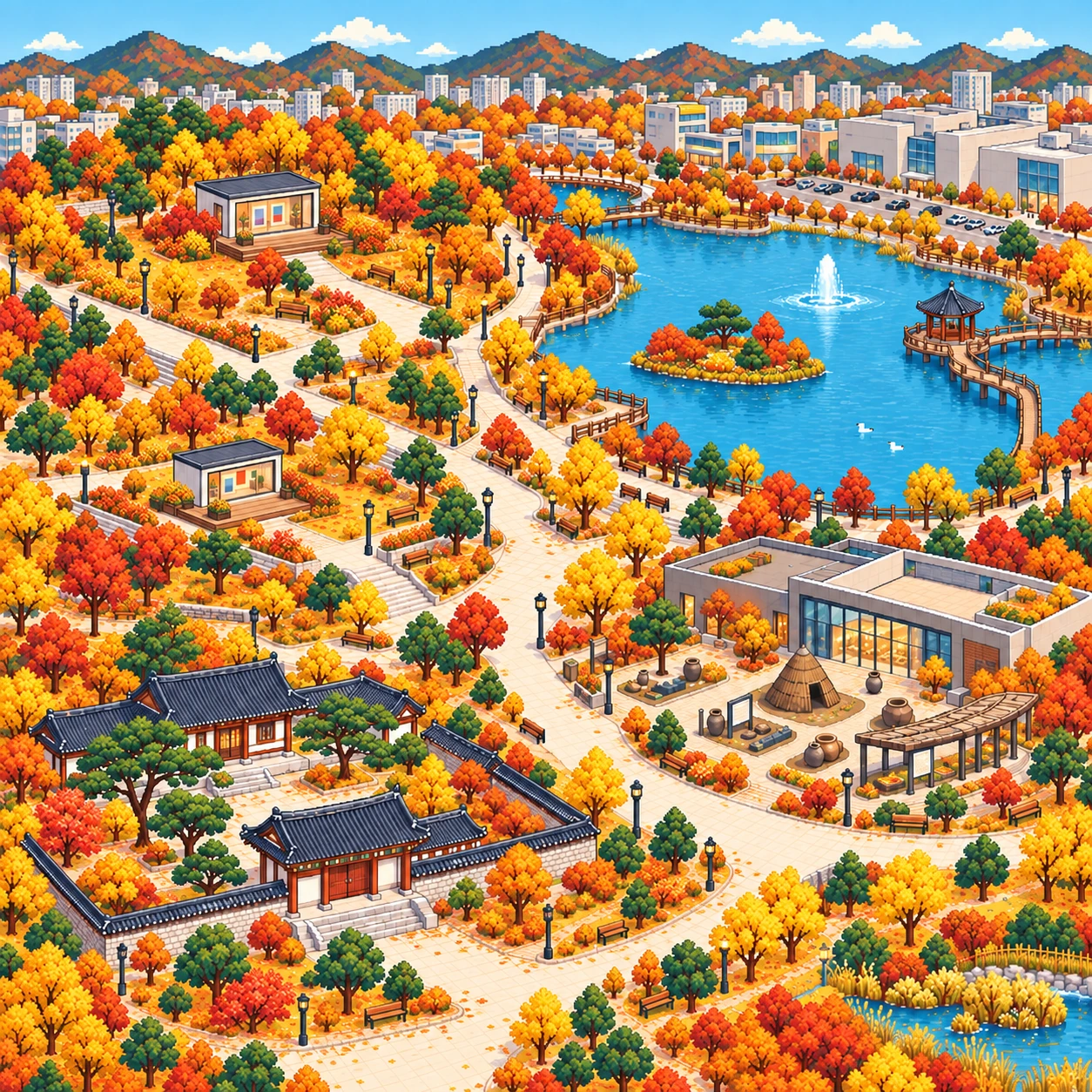 Gwangsan-gu, Starlight Art Museum in Suwan and Suwan Lake Park.
