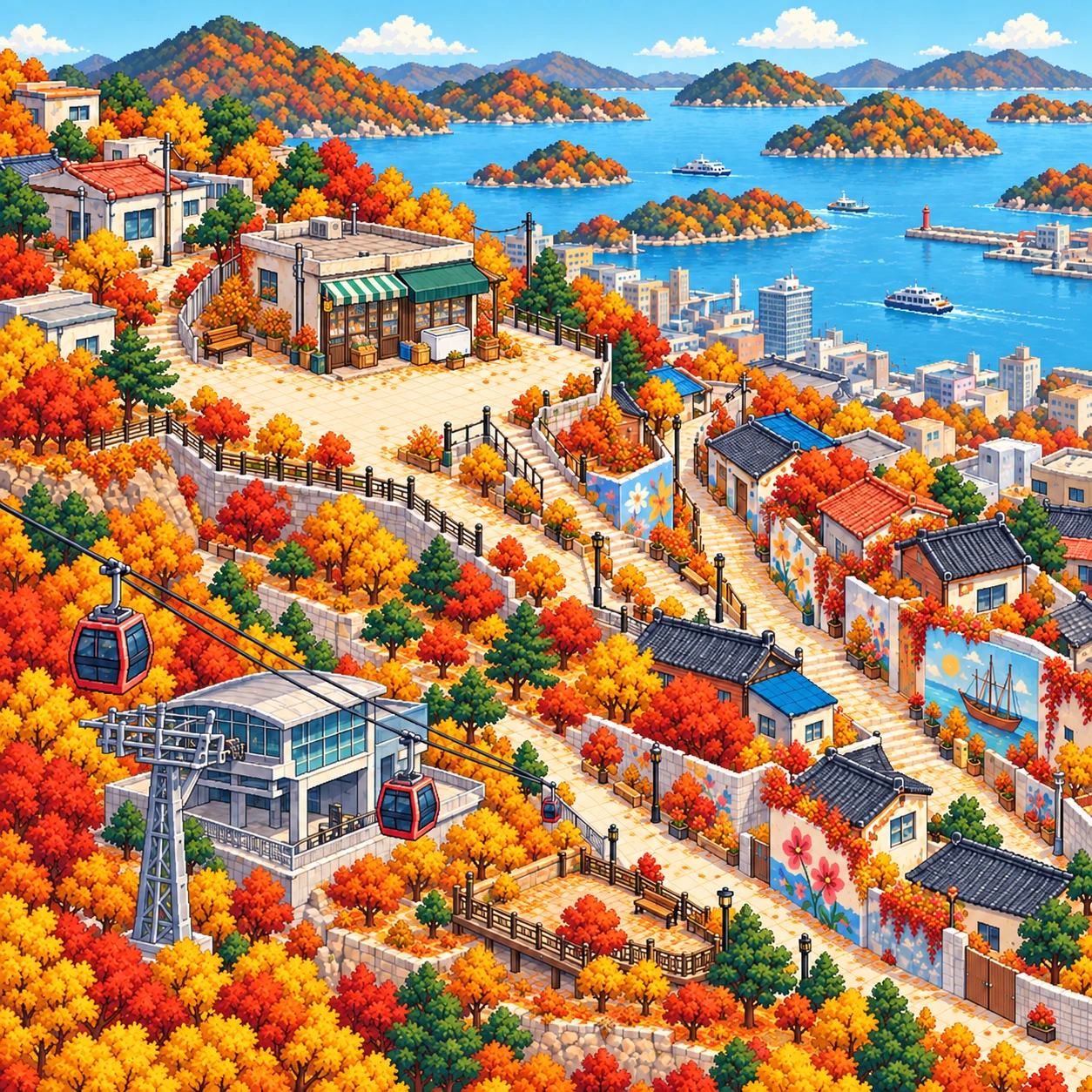 Mokpo-si, Yeonhee Supermarket, a filming location for the film 1987, and Seosandong Poetry and Painting Alley.