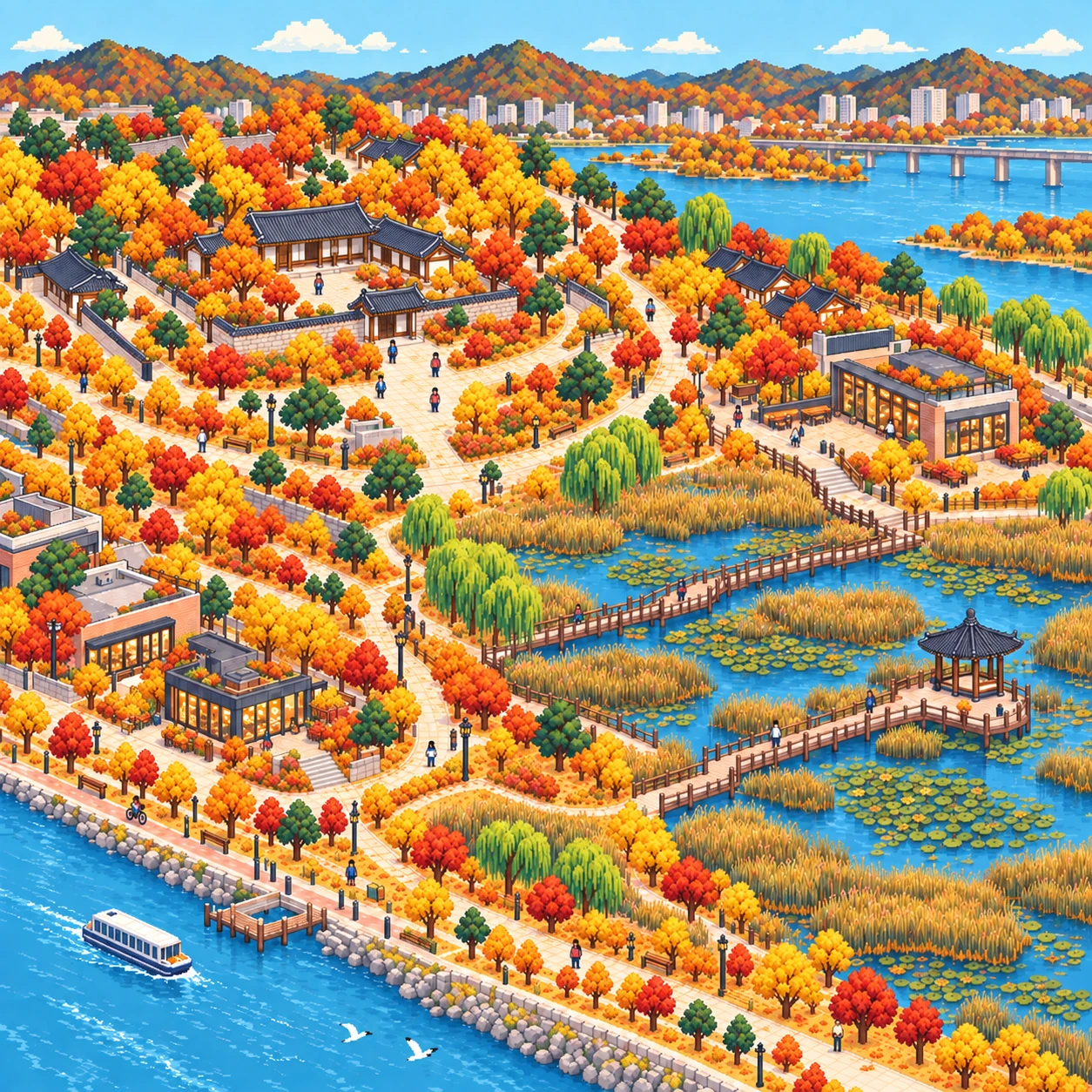 Namyangju-si, Riverside villages and walking trails.