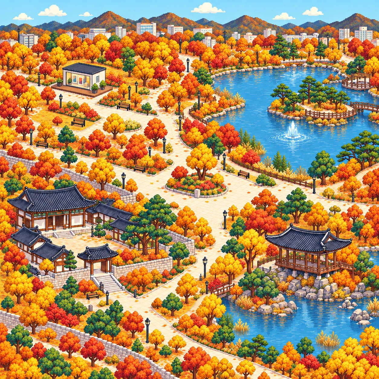 Gwangsan-gu, Starlight Art Museum in Cheomdan and Ssangam Park.
