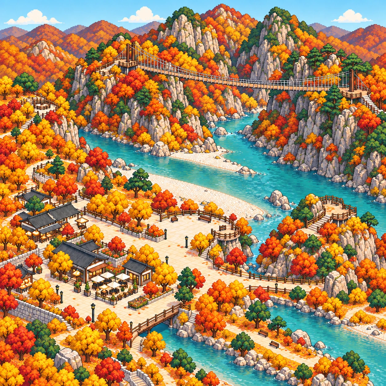 Wonju-si, The river and rocky peaks of Ganhyeon in Wonju.