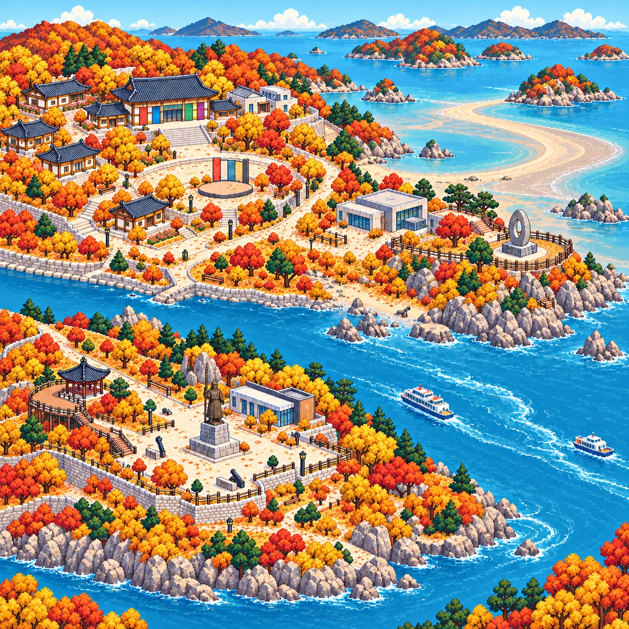 Jindo-gun, Arirang Village Tourist Site and Hoedong Tourist Site.