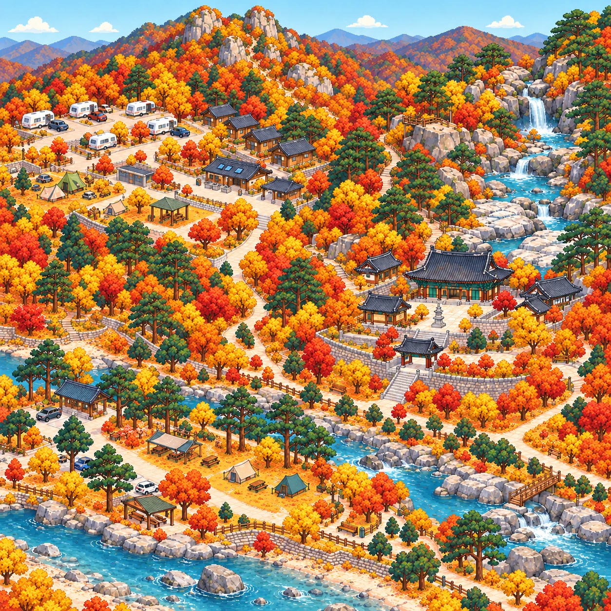곡성군, 도림사오토갬핑리조트, 도림사계곡