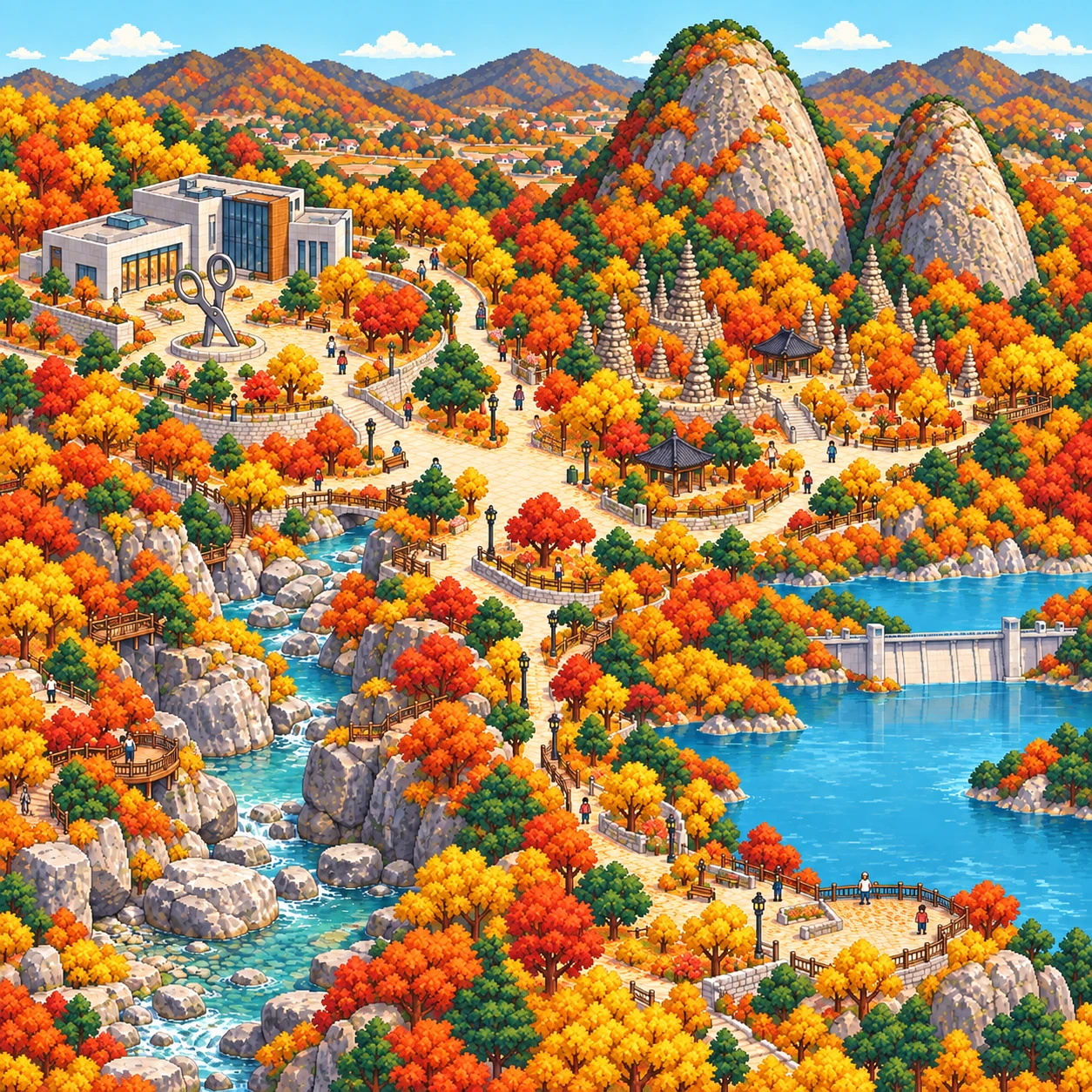 Jinan-gun, Maisan Mountain and valleys in Jinan.