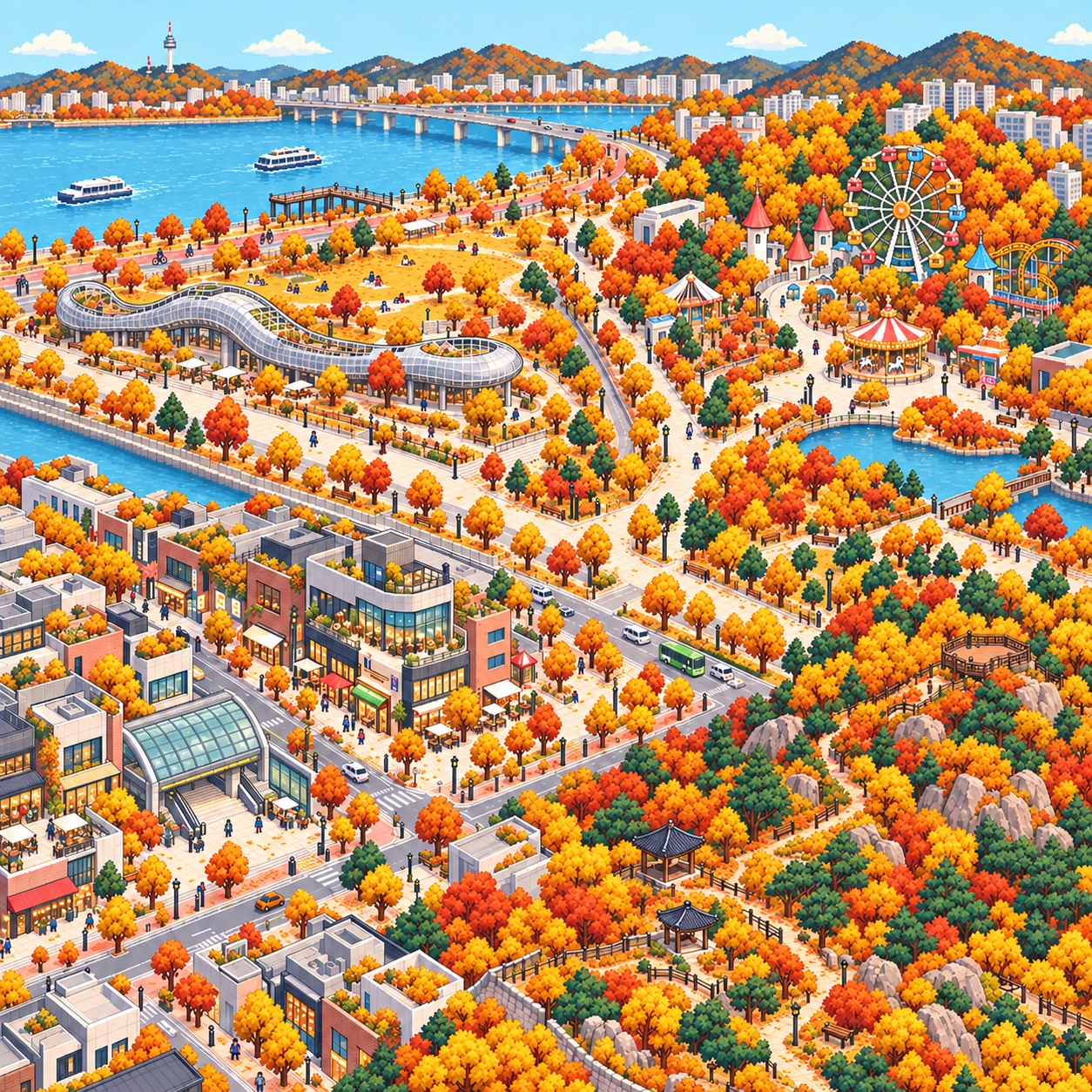 Gwangjin-gu, Riverside picnics and park outings.