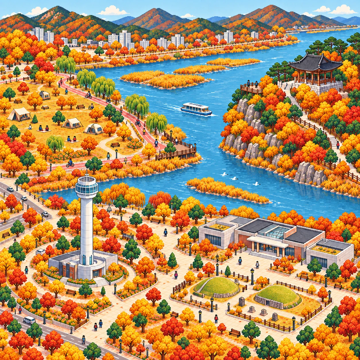Yangsan-si, Take a stroll along the Nakdong River in Yangsan-si.