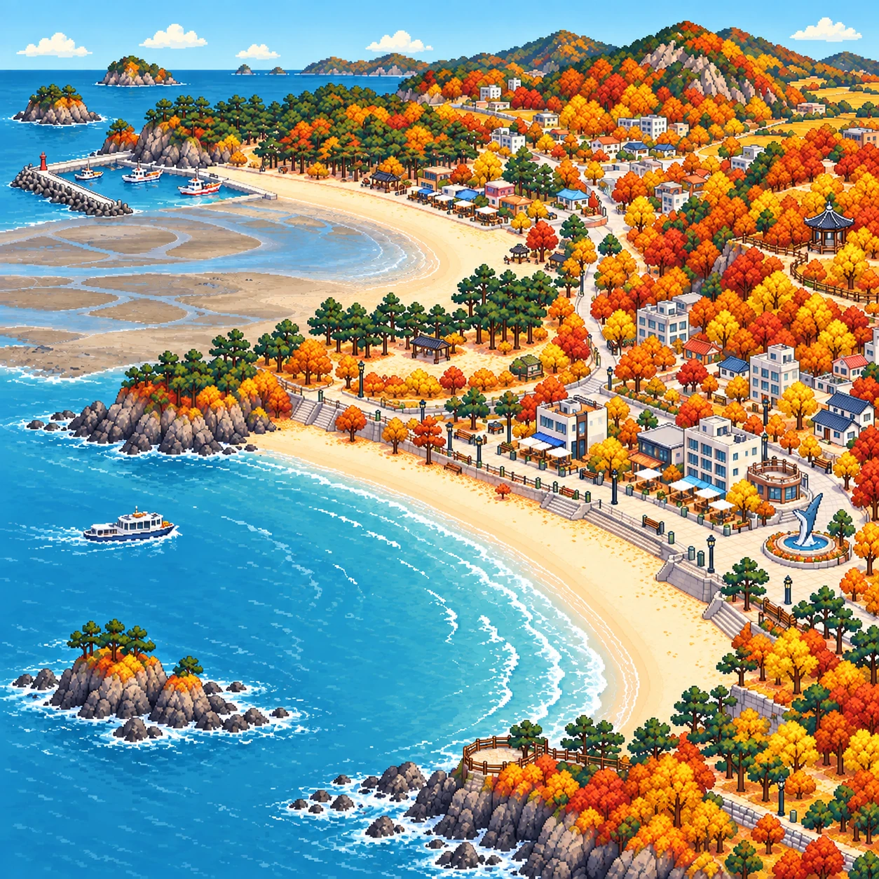 Boryeong-si, Two beaches in Boryeong.