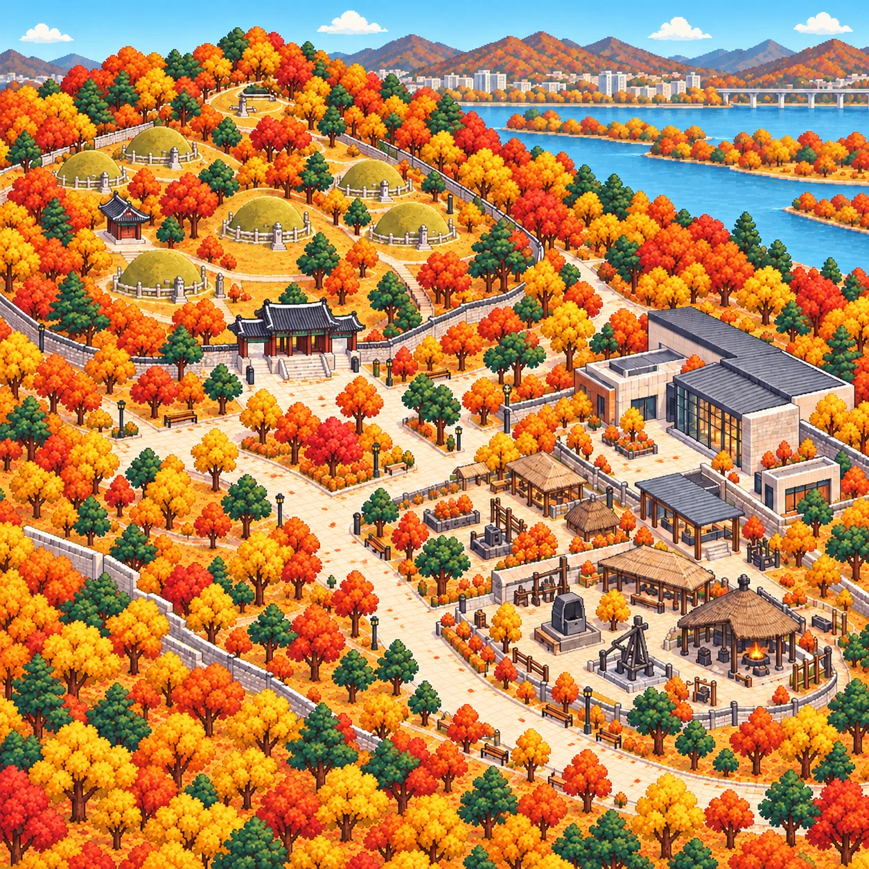 Guri-si, Donggureung Royal Tombs and Goguryeo Blacksmith Village.